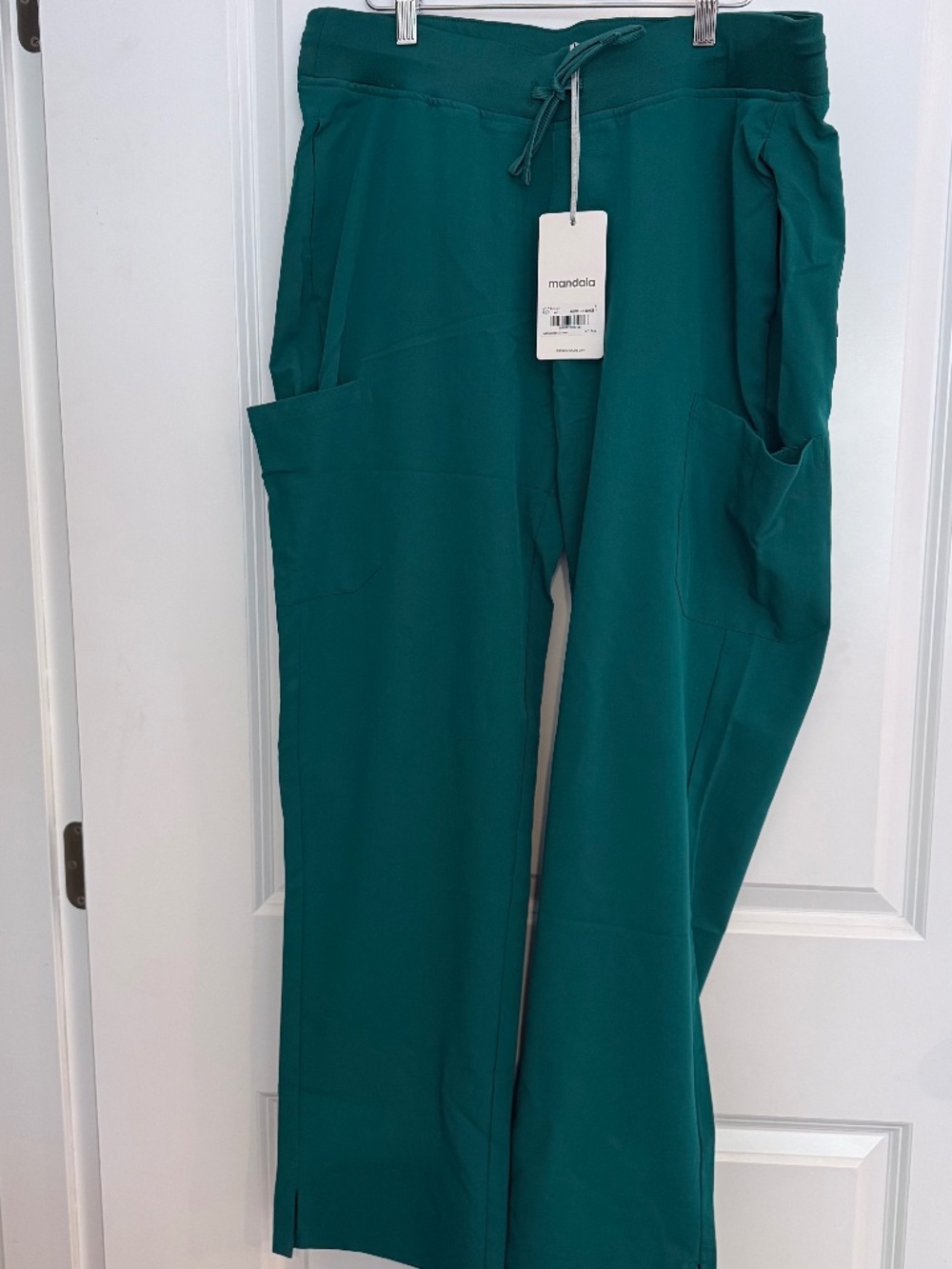 Mandala NWT Hunter Green Mens Cargo Scrub Equa Tex Pants size L